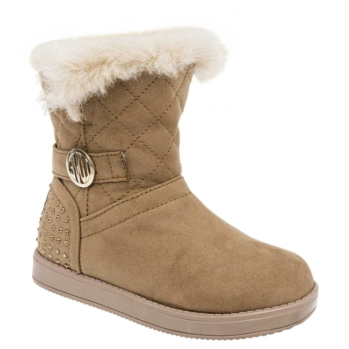 Botas Exterior Sintético Color Beige  Para Niña De Daddy